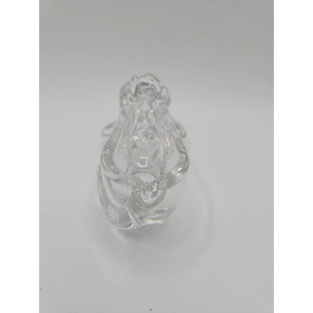 Full Lead Crystal Bassett Dog Ashtray - Trinket Dish/Bowl 5x1.5